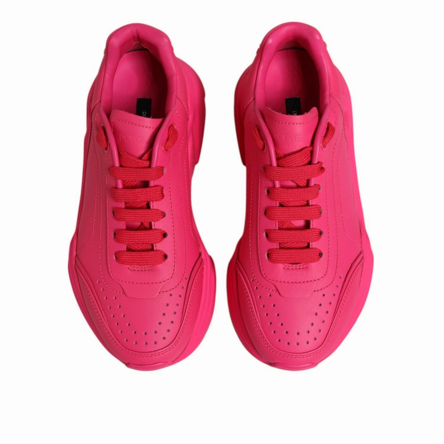 Dolce & Gabbana Pink Leather Daymaster Low Top Sneakers Shoes Sneakers Goose