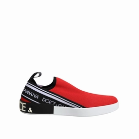 Dress Shoes Vs Casual Shoes Dolce & Gabbana Red Logo Low Top Slip On Men Sneakers Shoes