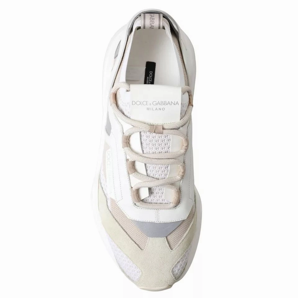 Air Max 98 Metallic Casual Shoes Dolce & Gabbana White Beige Leather Sport DAYMASTER Shoes Sneakers