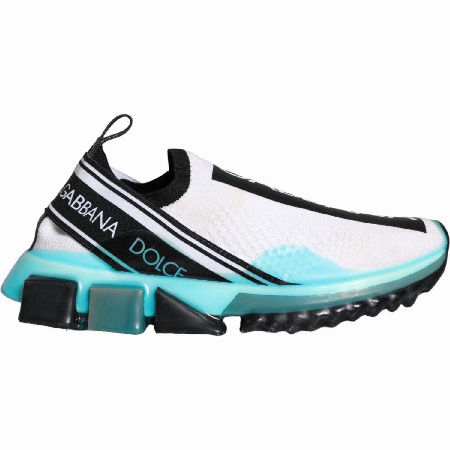 Dolce & Gabbana White Blue Slip On Sorrento Sneakers Shoes Shoe Stretcher Sneakers