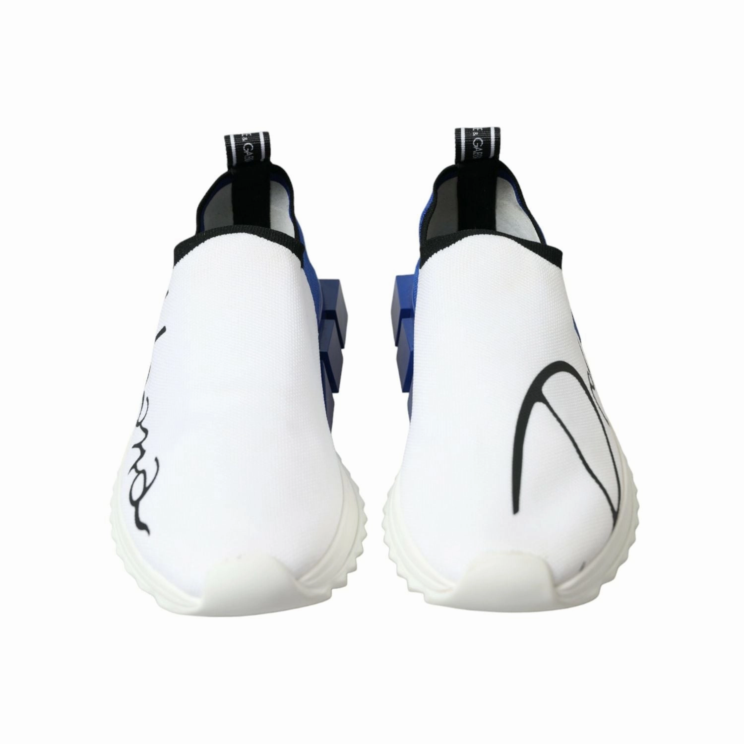 Dolce & Gabbana White Blue Sorrento Low Top Men Casual Sneakers Shoes Ugg Casual Shoe