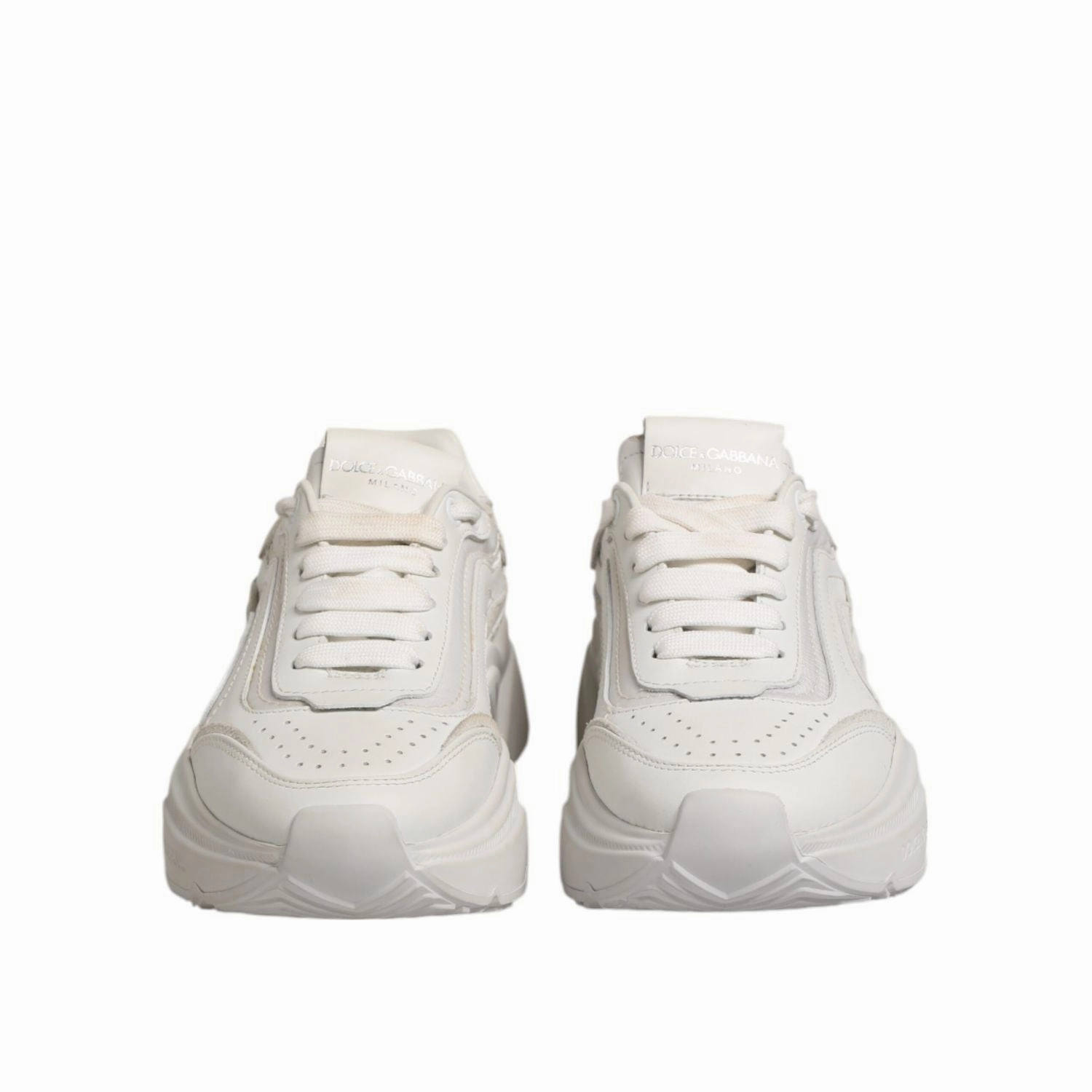 Dolce & Gabbana White Daymaster Low Top Sneaker Shoes Santoni Sneakers