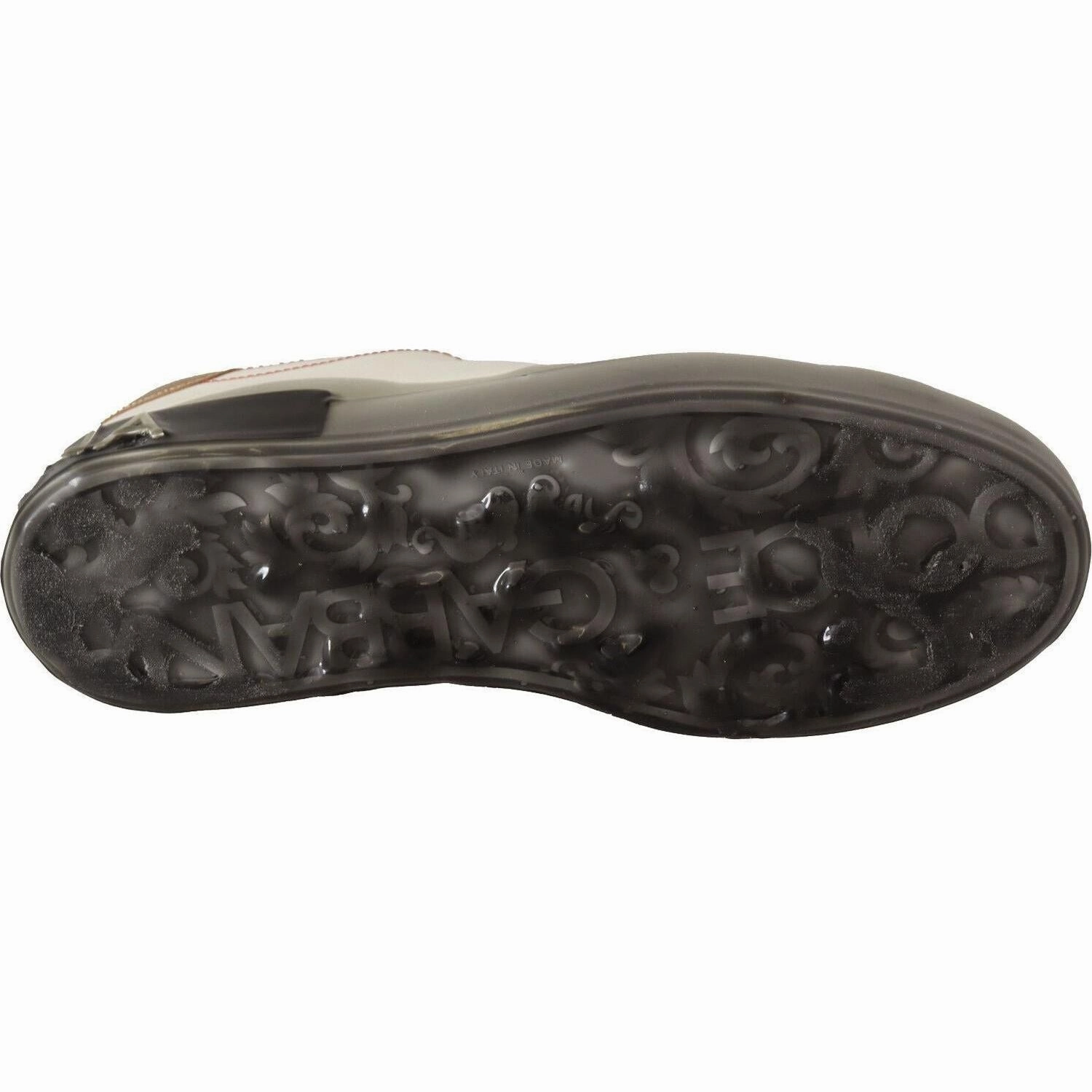 Impulse Casual Shoes Dolce & Gabbana White Gold Leather Low Top Sneakers Casual Shoes