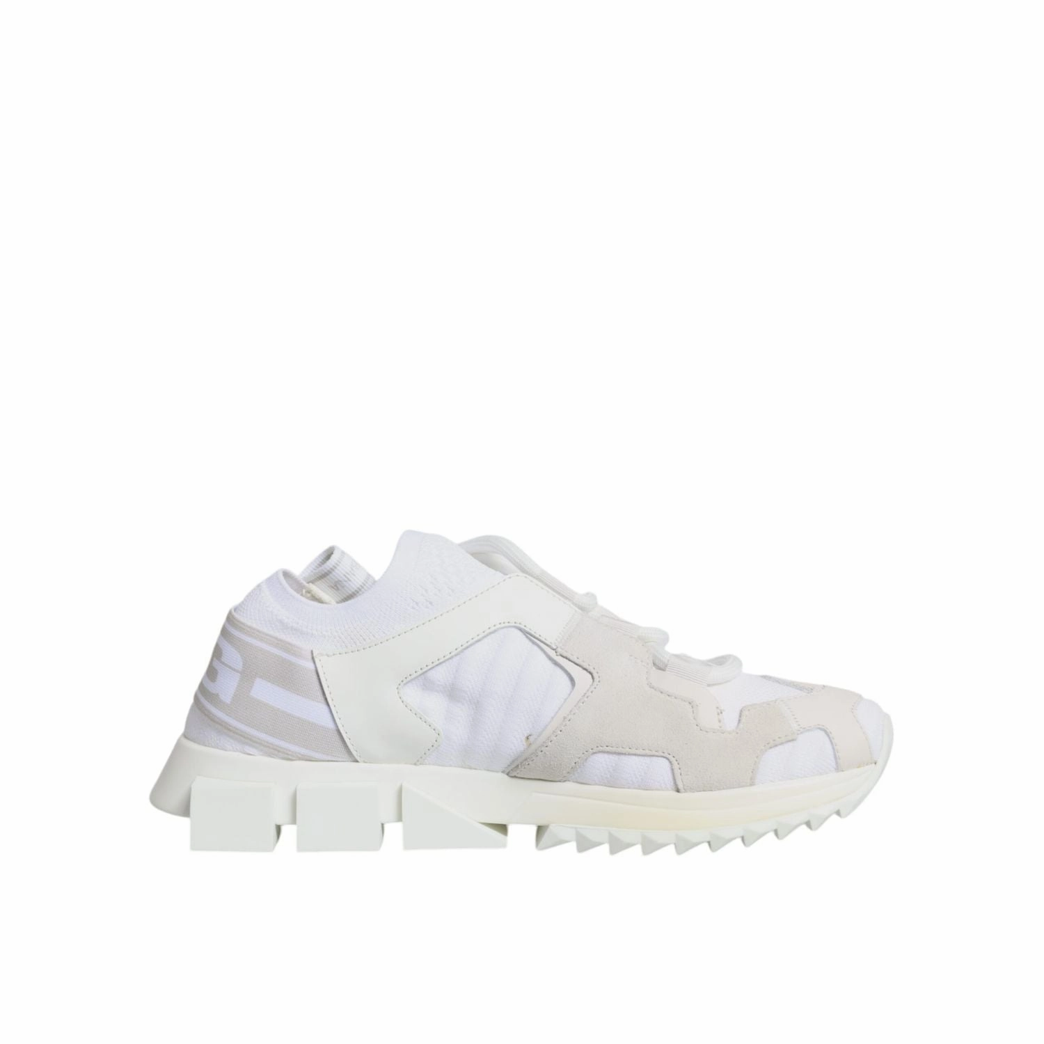 Dolce & Gabbana White Mesh Sorrento Trekking Sneakers Shoes Thousand Sneakers