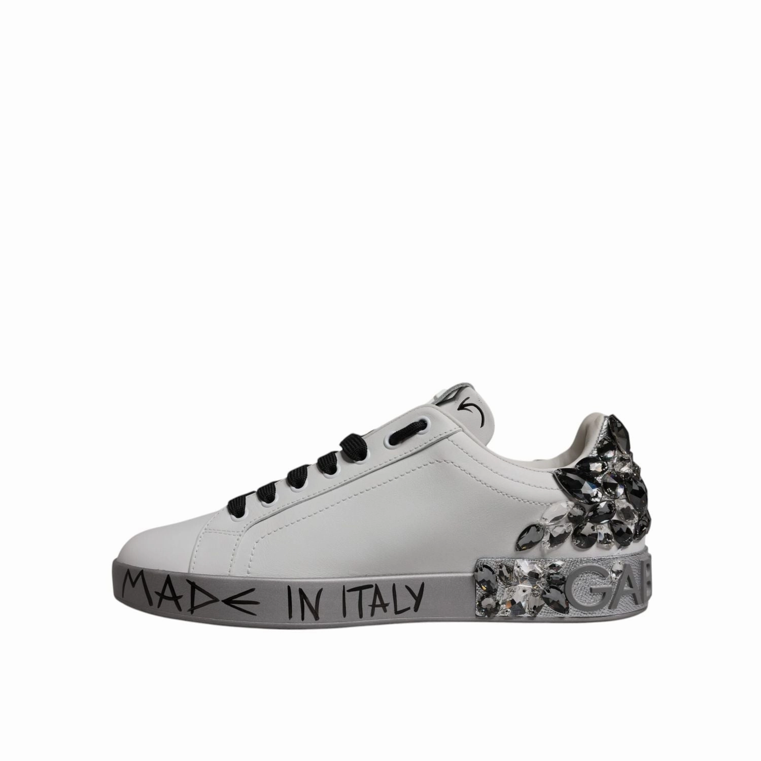 Easy Spirit Arlie Slip On Casual Shoes Dolce & Gabbana White Silver Crystal Logo Portofino Sneakers Shoes