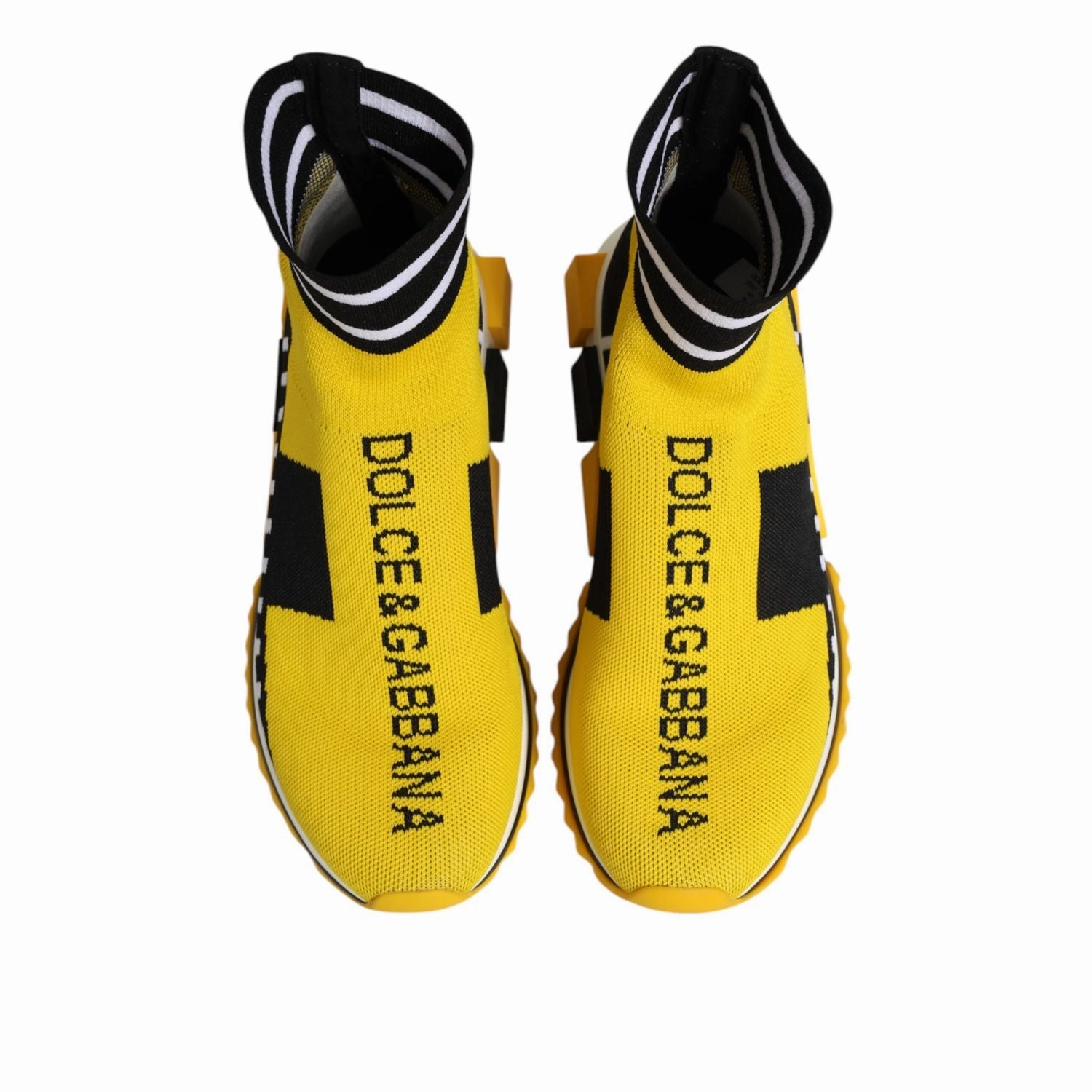 Academy Sports Sneakers Dolce & Gabbana Yellow Black Sorrento Socks Sneakers Shoes