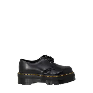 Dr. Martens Black Leather Lace-Up Boots Flat Cute Shoes