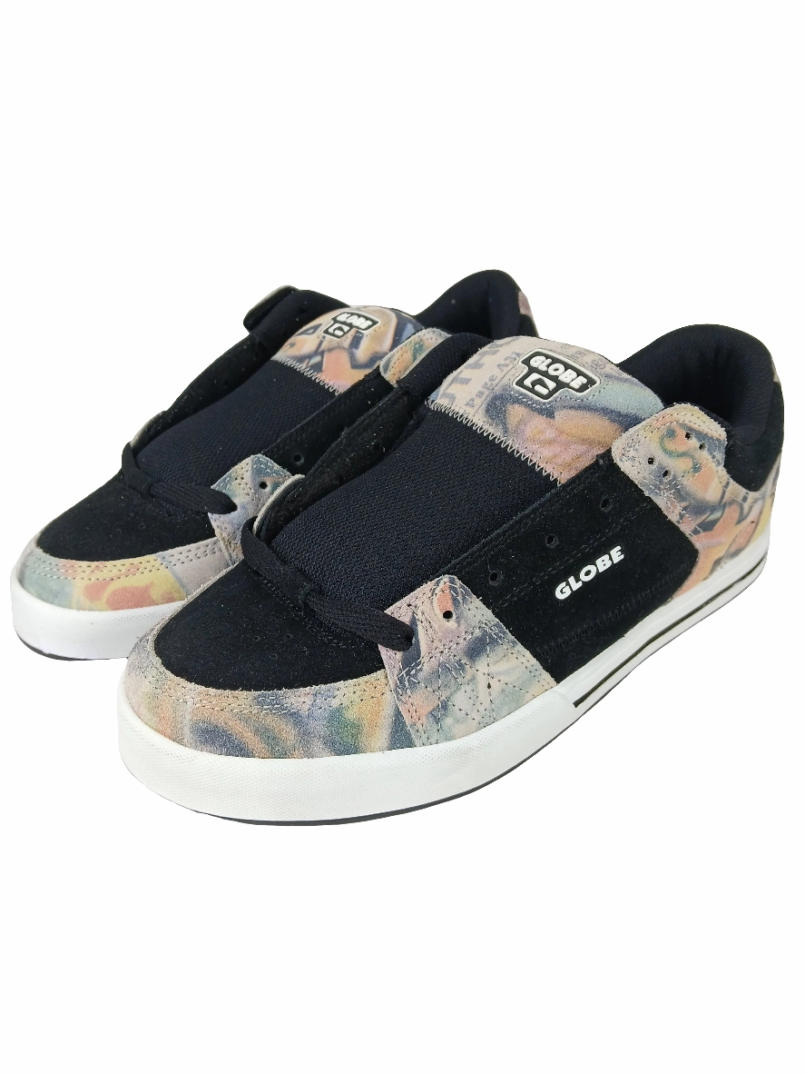 Globe Mace Black Graffiti US Mens Size 9 Shoes Cav Boots
