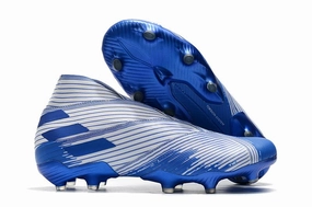 Adidas Wide Golf Shoes Adidas Nemeziz 19 Mutator Pack FG Soccers Cleats Shoes Blue