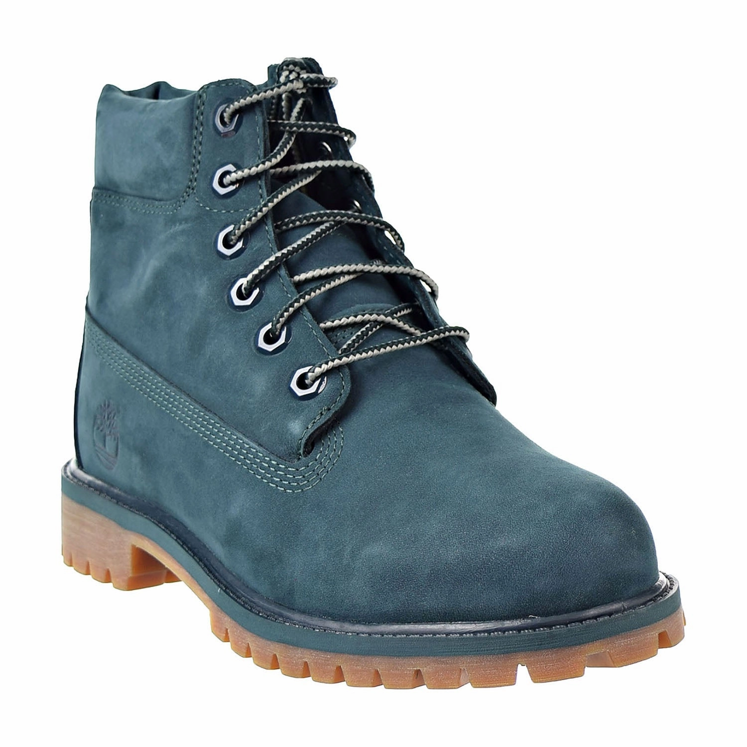 Timberland 6 Inch Premium Junior's Boot Dark Green Waterproof Camp Shoes