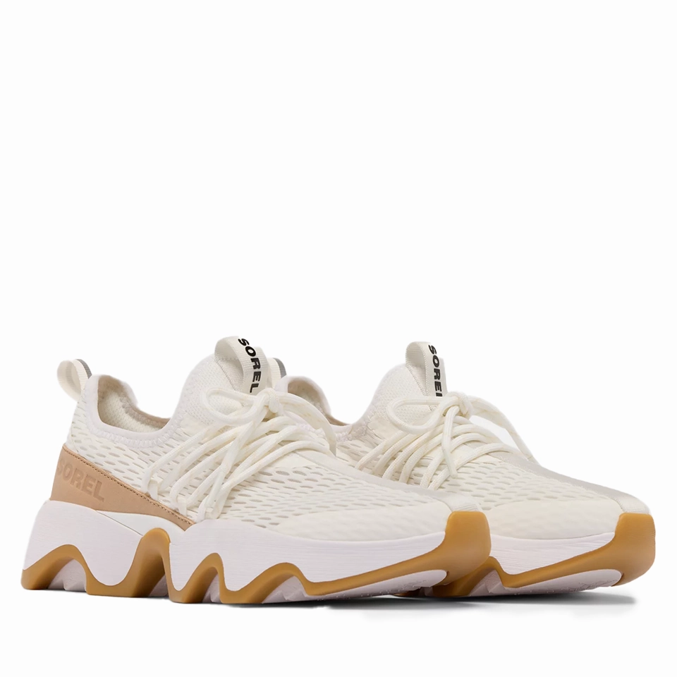 Sorel Women's KINETIC Impact II Lace Sneaker | Sea Salt - Gum 16 Best Waterproof Bike Shoe Covers