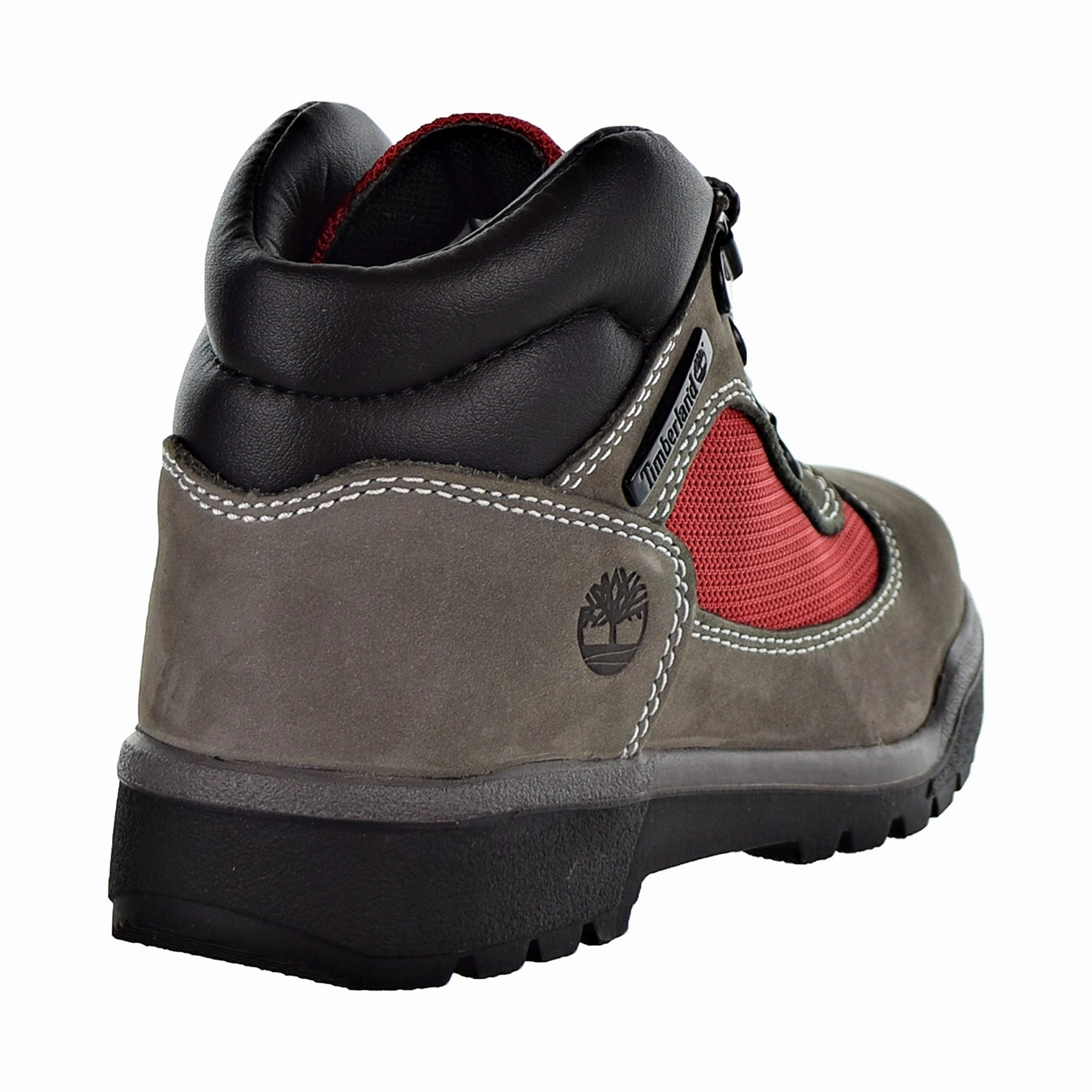 Timberland Field Boot Little Kids' Shoes Grey/Red Waterproof Hiking Shoe Reviews