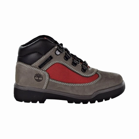 Knit Shoes Waterproof Timberland Field Boot Little Kids' Shoes Grey/Red