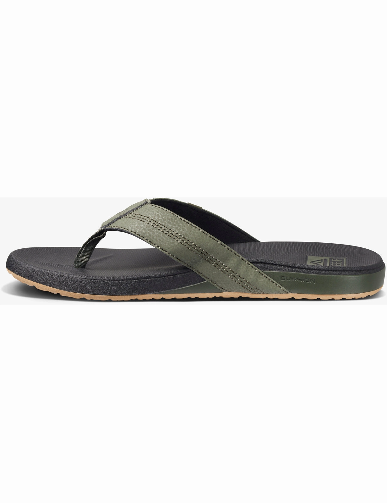 Reef Cushion Phantom Sandals in Geo Olive Insulated Flip Flops