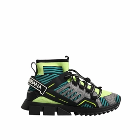 Dolce & Gabbana Multicolor Sorrento Logo Sneakers Socks Shoes Casual Shoes That Make You Taller