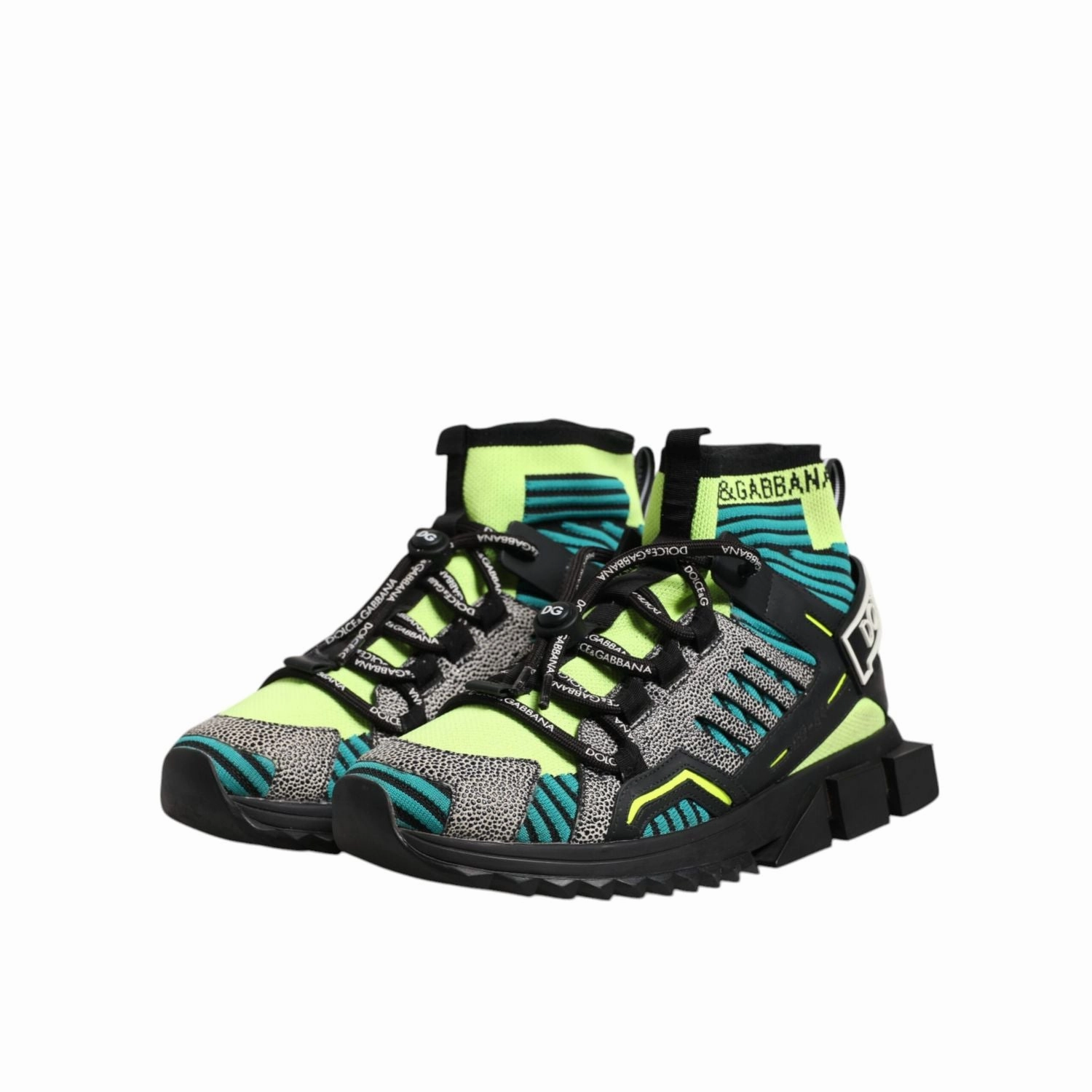 Casual Dress Shoes Jeans Dolce & Gabbana Multicolor Sorrento Logo Sneakers Socks Shoes