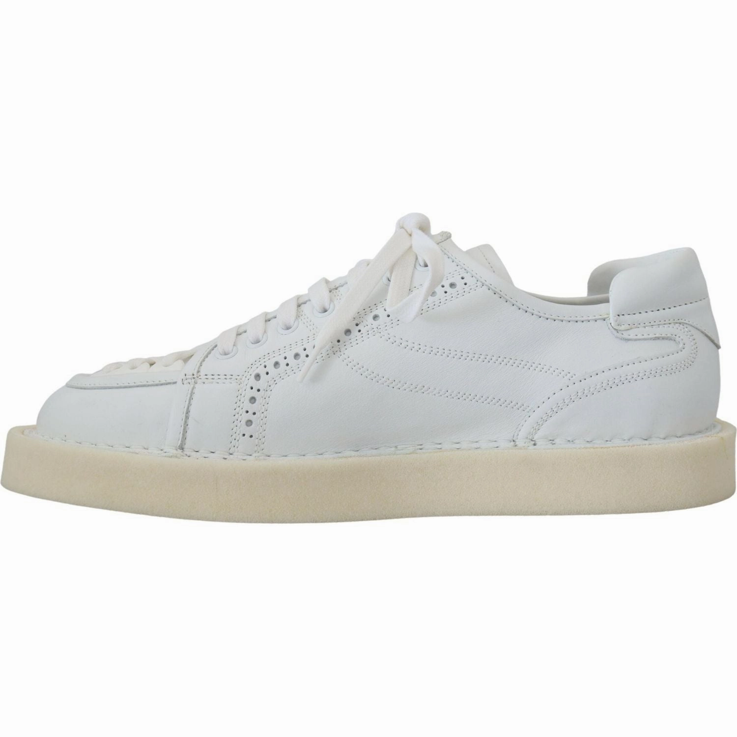 Dolce & Gabbana White Leather Low Top Oxford Sneakers Casual Shoes Mens Goshen 2 Casual Sneaker Shoe