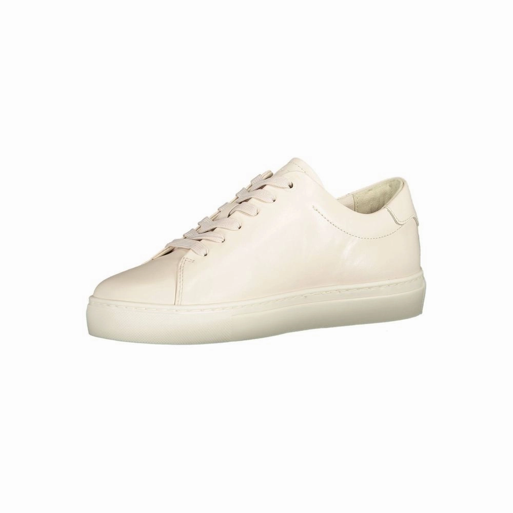 Casu Shoes Tommy Hilfiger Beige Leather Women Sneaker