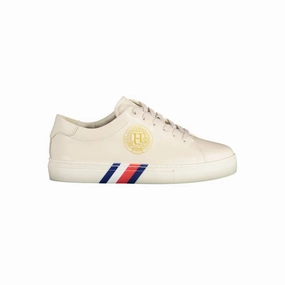 Tommy Hilfiger Beige Leather Women Sneaker Blazer Low '77 Casual Shoes