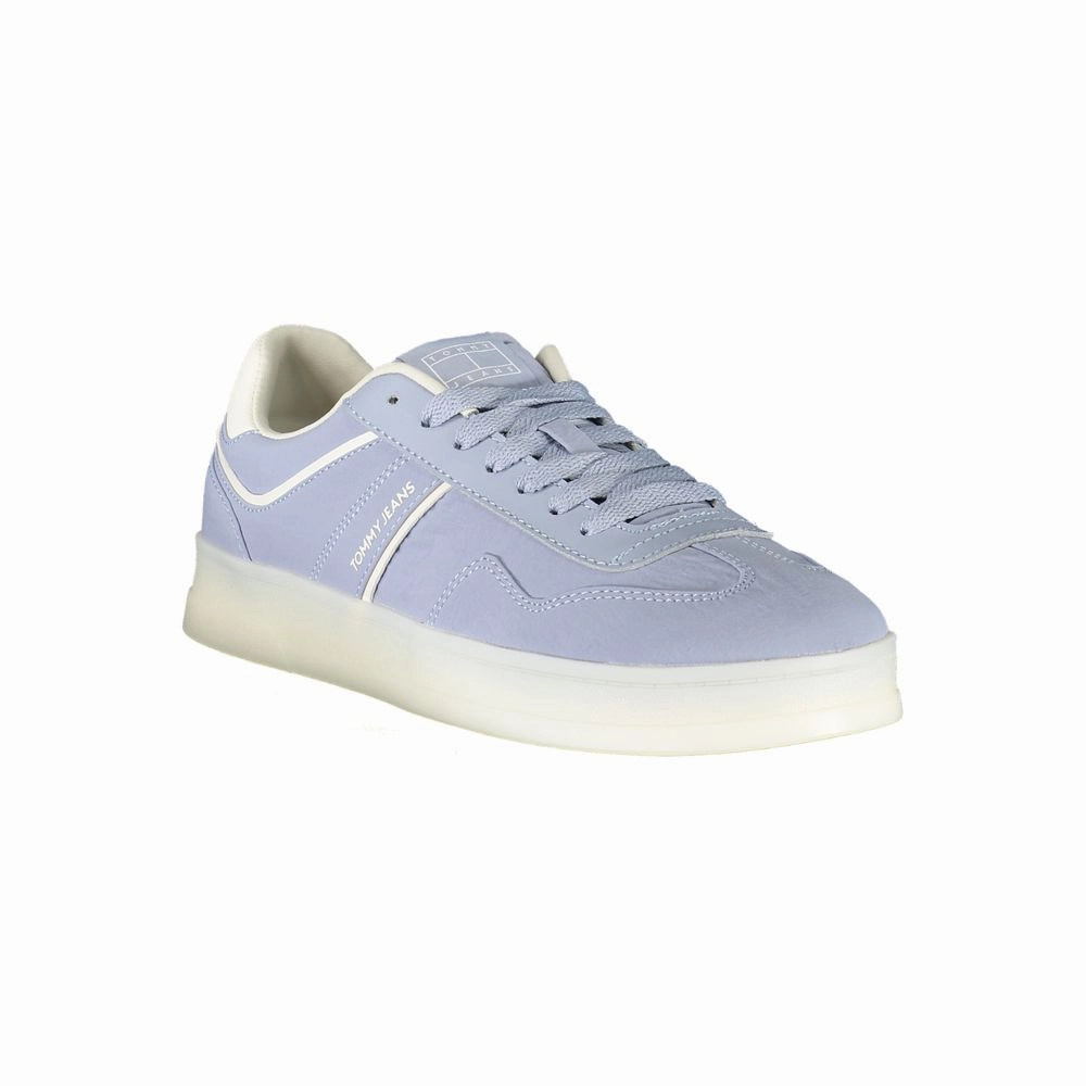 Tommy Hilfiger Blue Leather Women Sneaker Silver Sneakers Kaiser