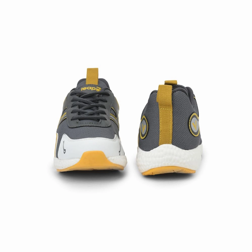 Leap7x Sports Lacing Shoes For Kids (D.Grey) CARRY-04L By Liberty Best Shoes To Run In With Shin Splints