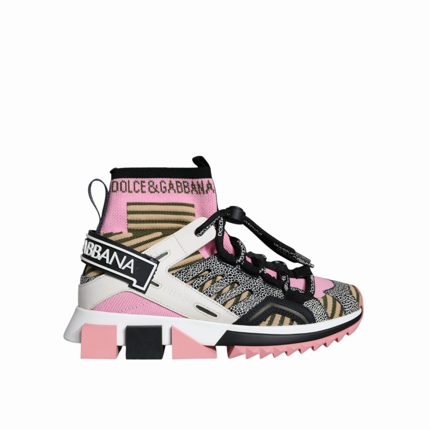 Dress Sneakers Dolce & Gabbana Multicolor Sorrento Socks Logo Sneakers Shoes