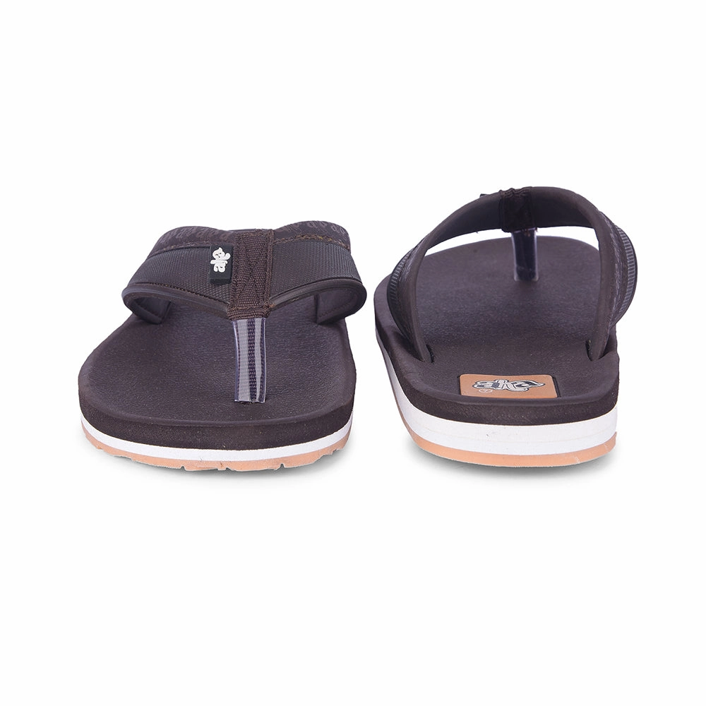 A-HA Casual Brown Flip Flop For Men ANCO-03 By Liberty Good Flip Flops For High Arches