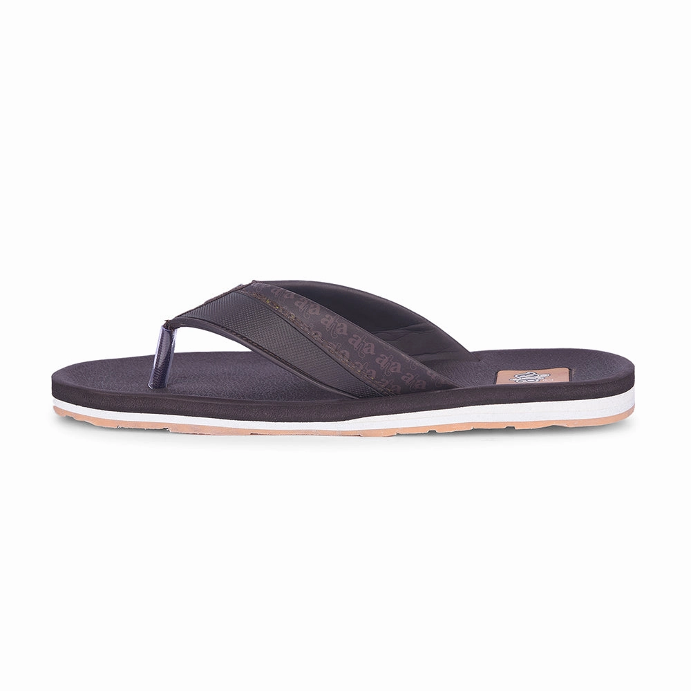 Beach Jelly Flip Flops A-HA Casual Brown Flip Flop For Men ANCO-03 By Liberty
