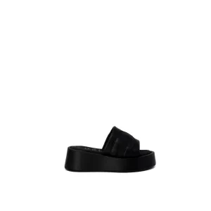 Jones Flat Shoes Furla Black Leather Slippers
