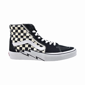 2000 Skate Vans Sk8-Hi Men's Shoes Black-White-Checkboard