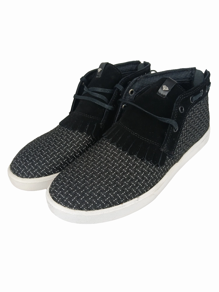 Boots With Metal Toe Diamond Jasper Black US Mens Size 10.5 Shoes