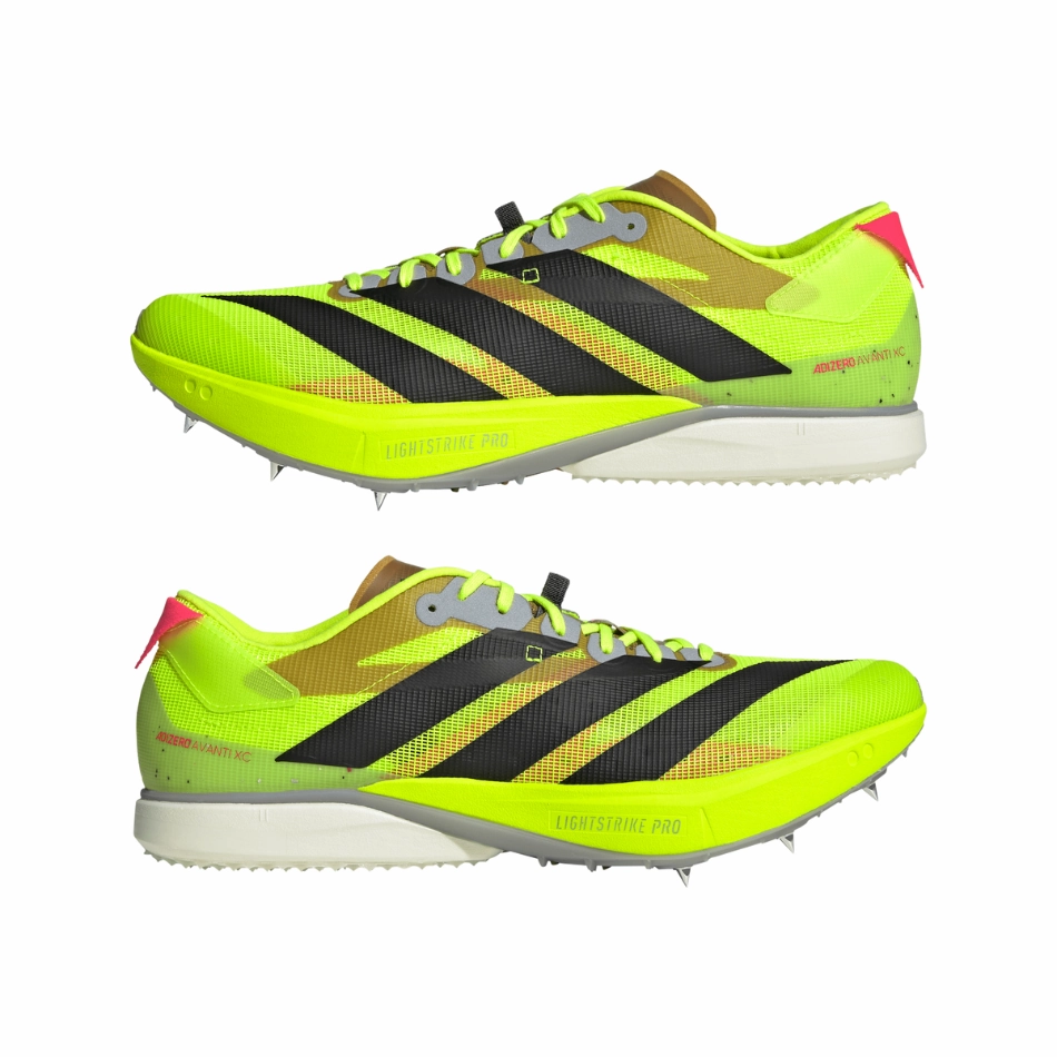 adidas Adizero Avanti XC Running Spikes in Lucid Lemon/Black AW25 Cheap Adidas Ultra Boost Shoes
