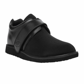 Propet Pedwalker 2 Strap Loafer (Women) - Black Stretch Walk On Water Walk Flex