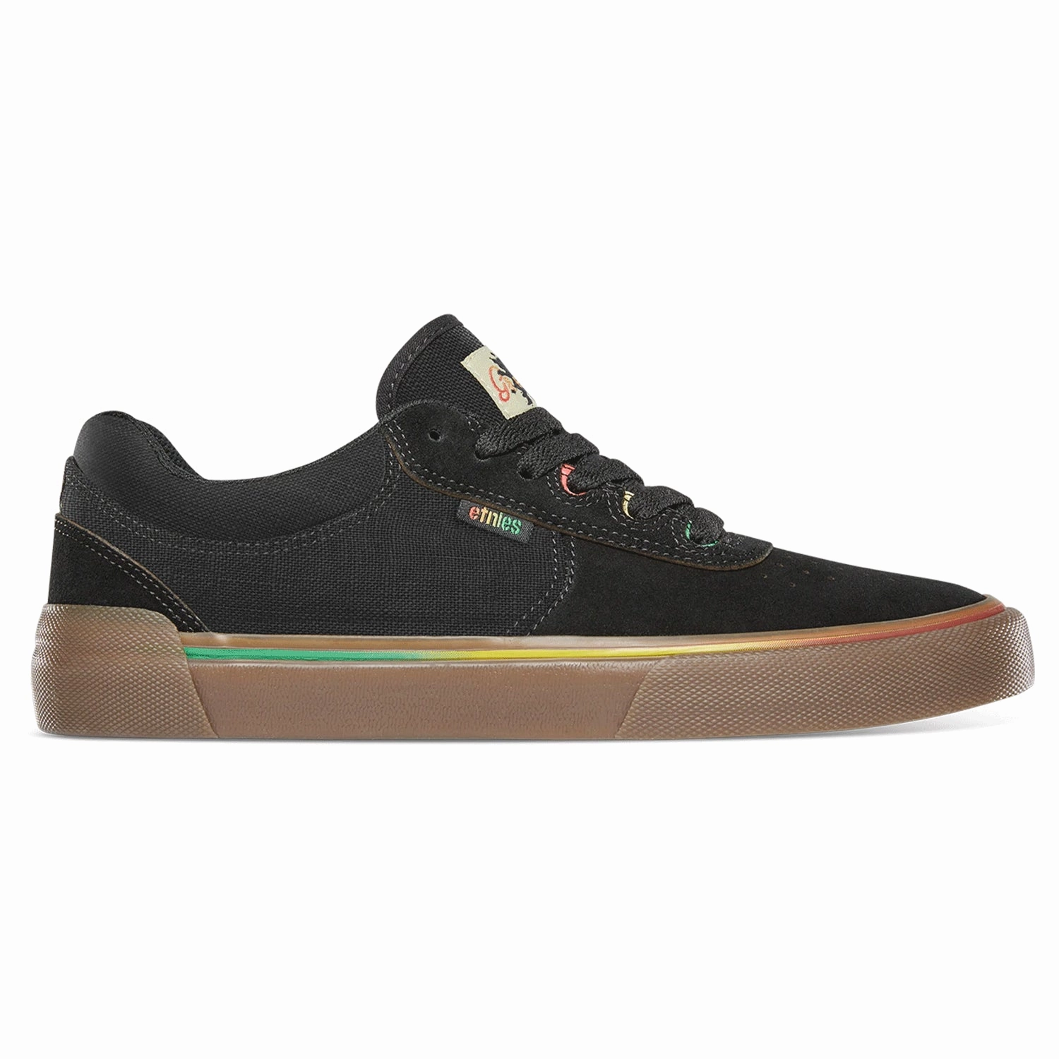 Etnies Shoes Joslin Vulc X Grizzly Black/Gum History Of Skate Shoes