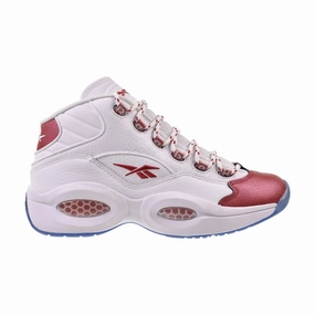 Casual Dress Reebok Question Mid Men's Shoes Footwear White/Vector Red