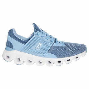 On Cloudswift Textile Synthetic Women's Lake Sky Low Top Trainers - UK 5 - US 7 Women - EU 38 Best Running Shoes For Long Distance