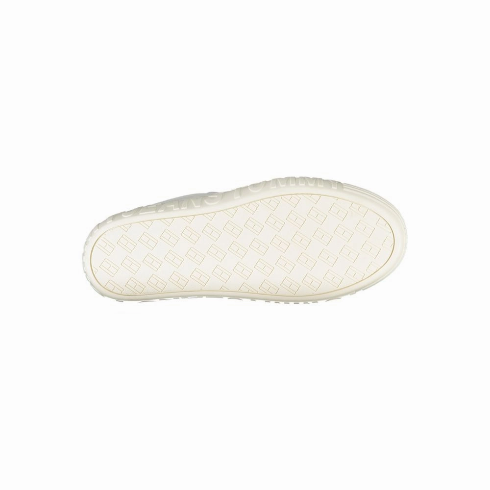 Tommy Hilfiger White Leather Women Sneaker Most Comfortable Slip Sneakers