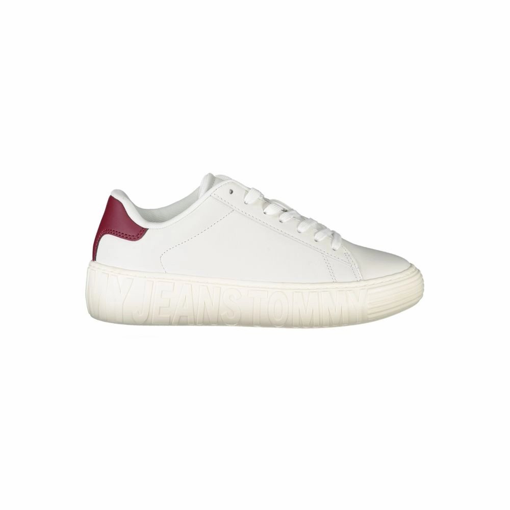 Jd Sneakers Tommy Hilfiger White Leather Women Sneaker