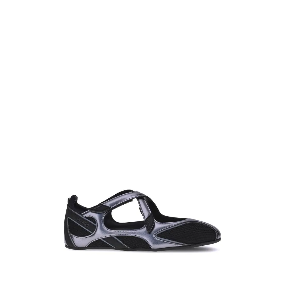 Shoes Bridal Flats The Attico Black Polyethylene Ballet Flats