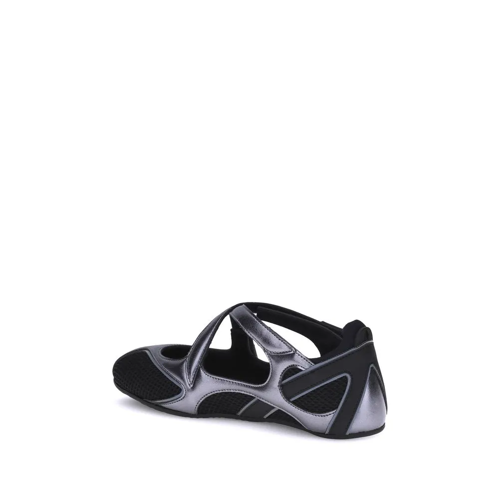 Bride Flat Shoes Wedding The Attico Black Polyethylene Ballet Flats