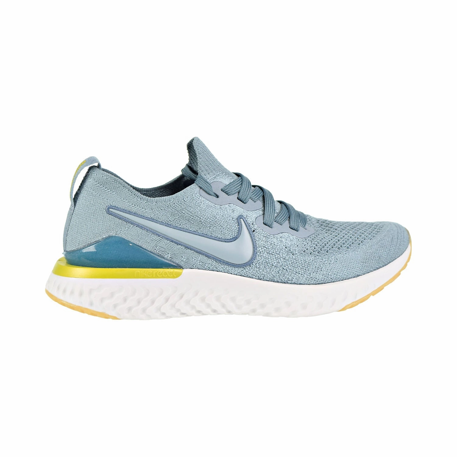 Nike Epic React Flyknit 2 (GS) Big Kids' Running Shoes Aviator Grey/Aviator Grey Asics Cricket Shoes Rubber Spikes