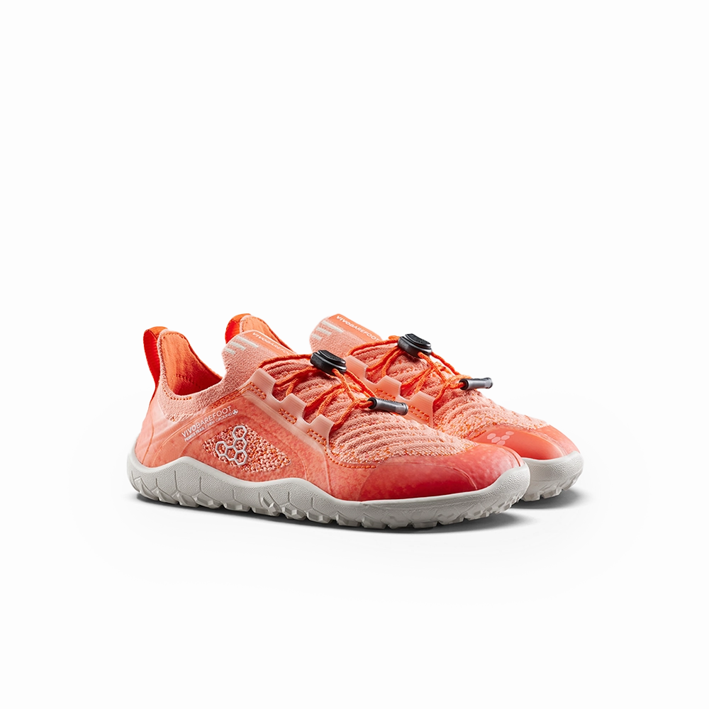 Hiking Shoes Manufacturer Vivobarefoot Primus Trail Knit FG Preschool Sunset