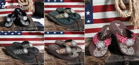 Flip Flops With Cloth Straps FLIP FLOPS -S001 ASSORTMENT COLOR BASE ON CONCHO