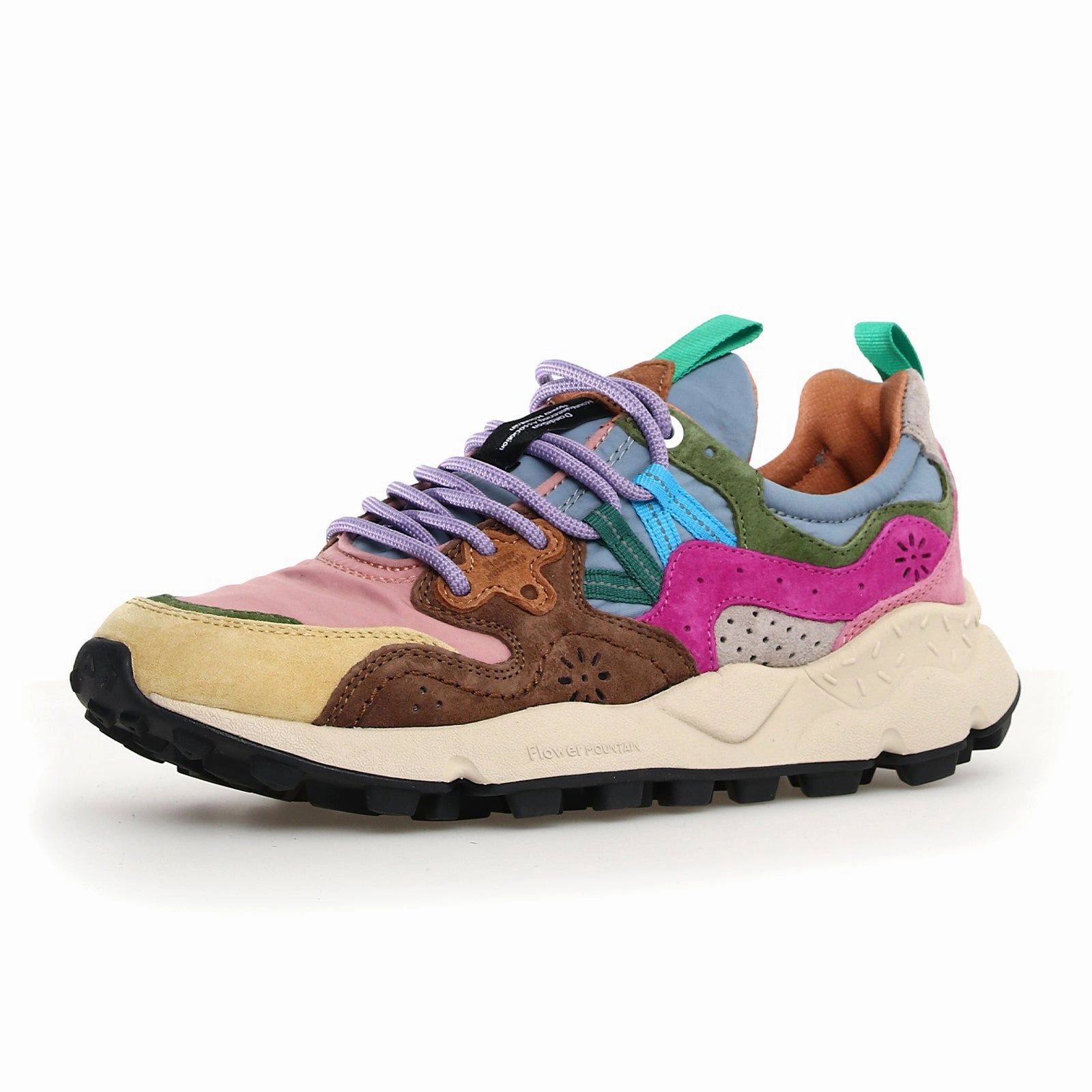 Best Trail For Cross Country Flower Mountain Yamano 3 Sneaker (Women) - Cream/Pink/Light Brown
