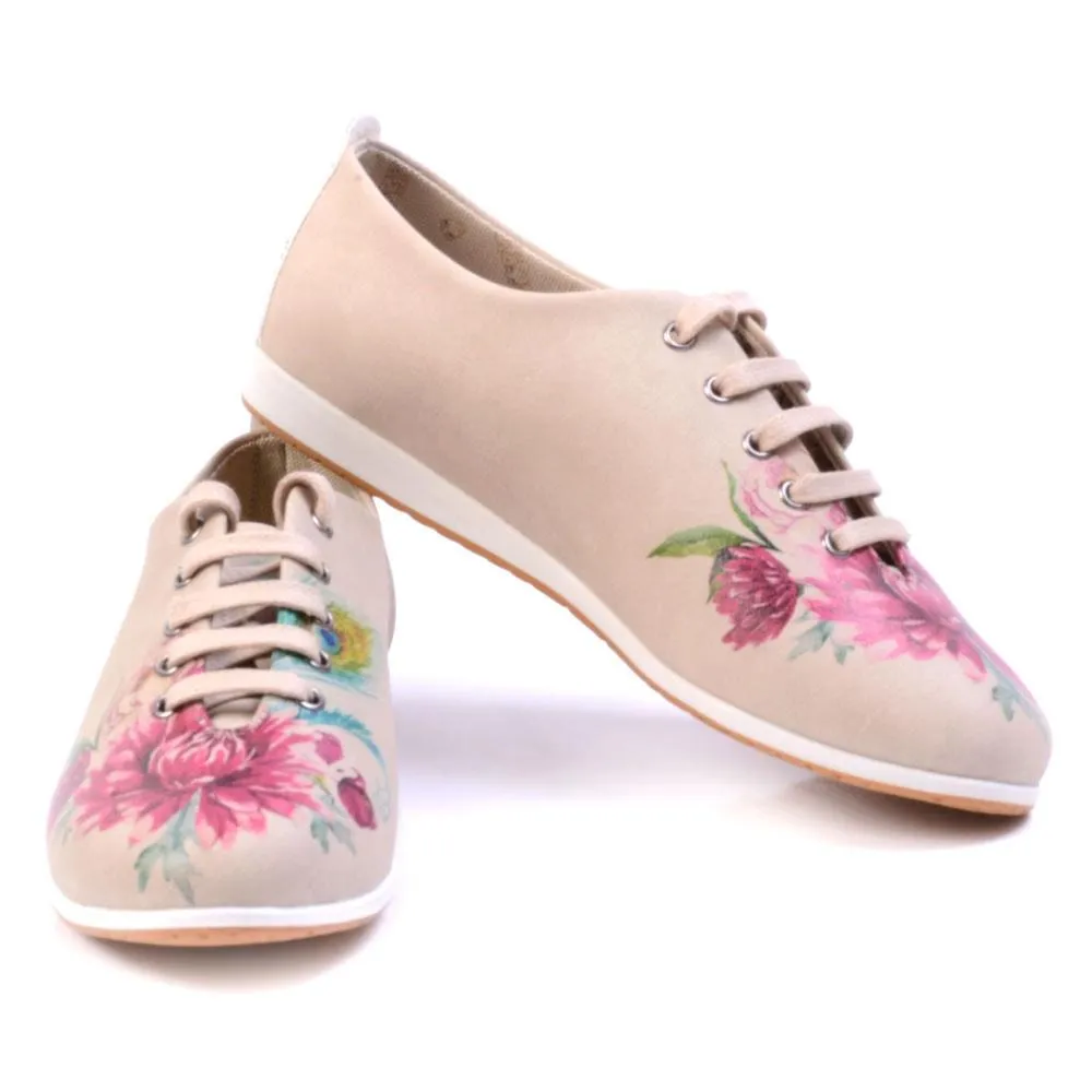 Flowers Ballerinas Shoes SLV187 Silver Shoes Flat