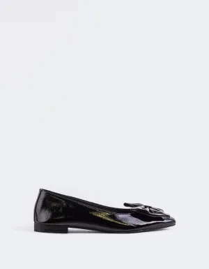 Ulwin Black Patent Soft Style Shoes Flats