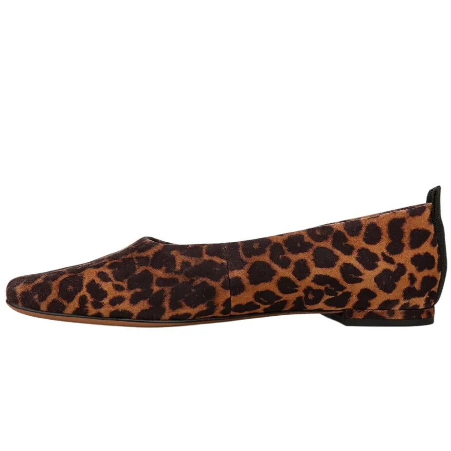 Infant Flat Shoes Franco Sarto Womens Vana Ballet Flat US 8 Wide EU 38.5 Brown Leopard Leather NIB