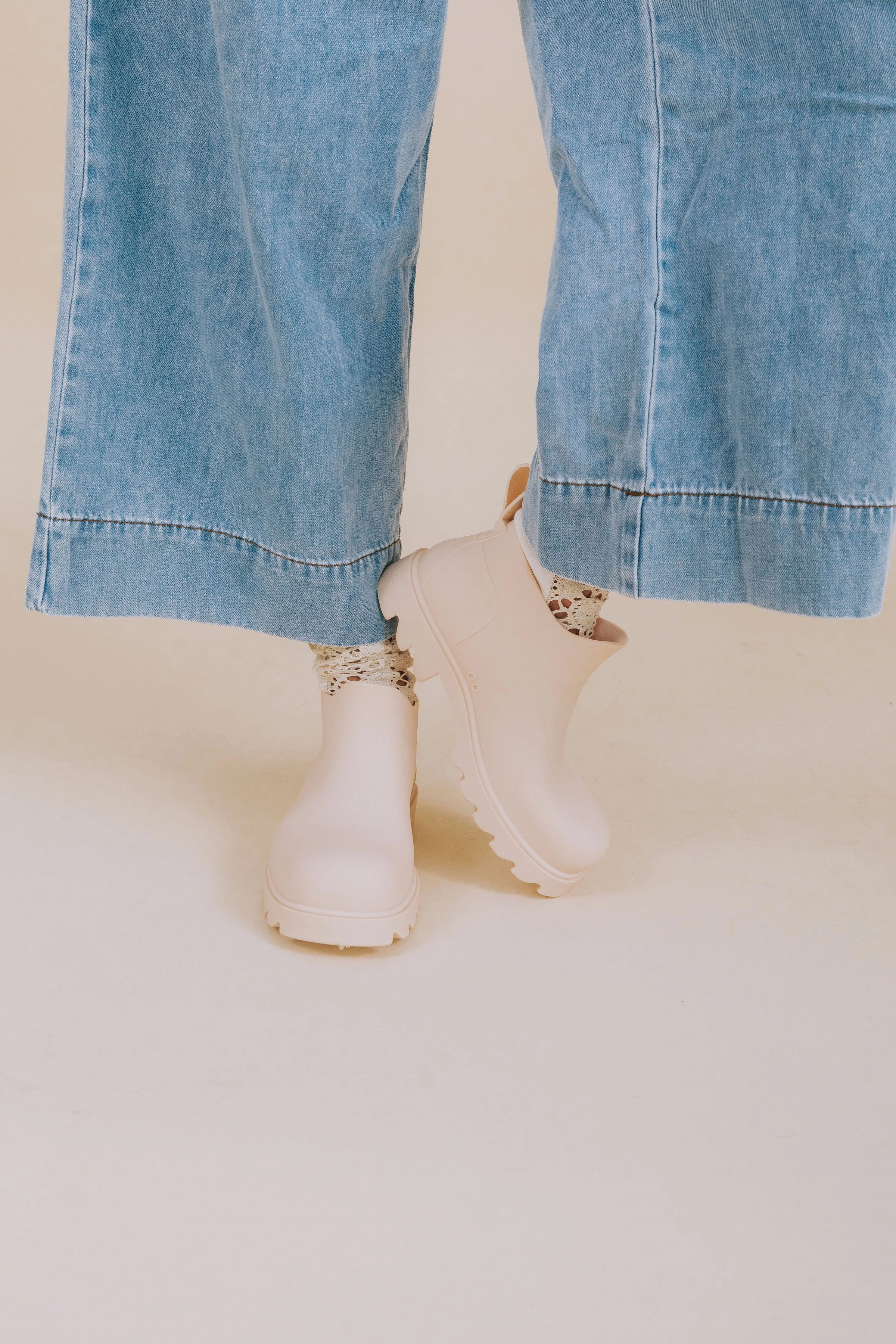 FREE PEOPLE - High Street Rain Boots Red Dress And Boots