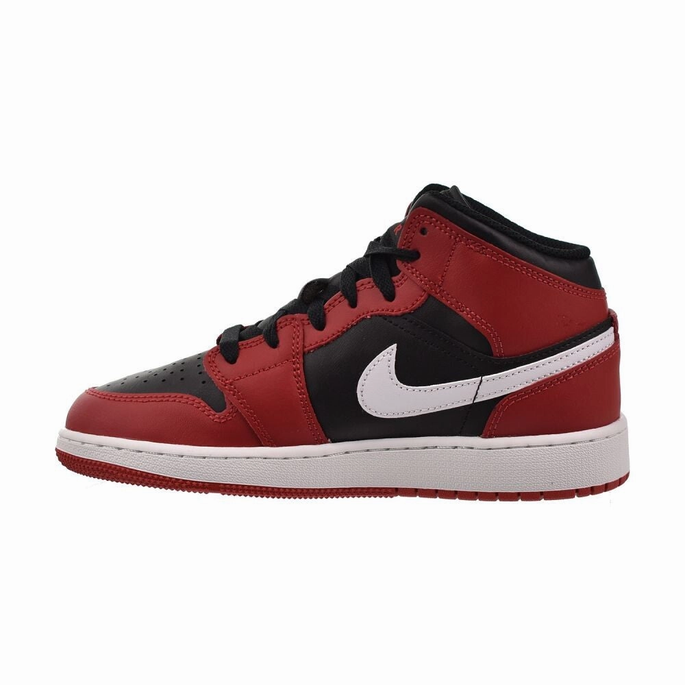 Women Dress Sneakers Air Jordan 1 Mid (SE) Big Kid's Shoes Black/White dq8423-061