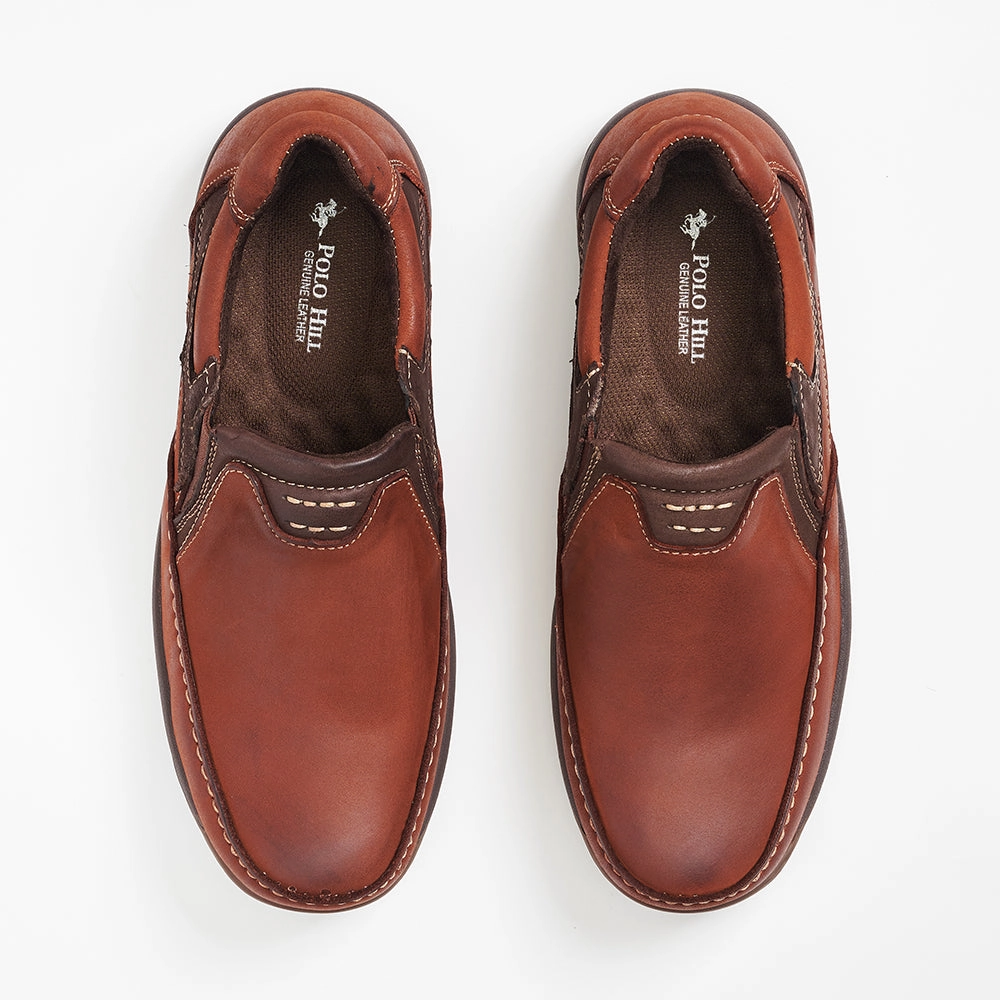 Genuine Leather Slip On Comfort Shoes Best Supportive Running Shoes For Flat Feet